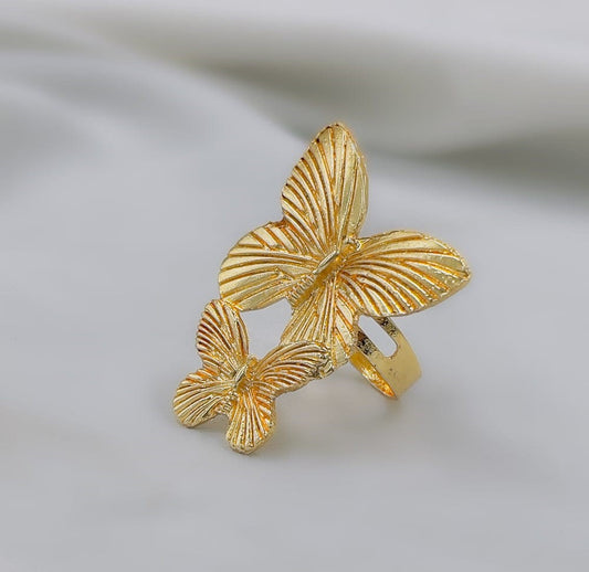 Double Butterfly Ring